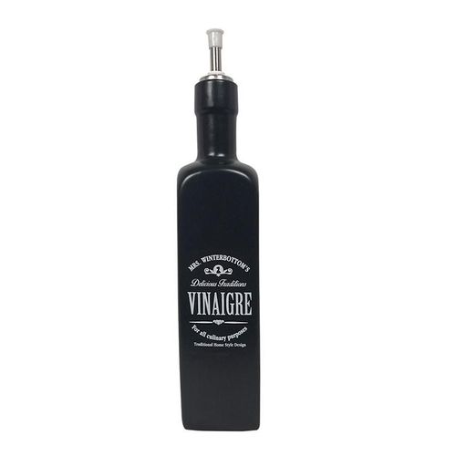Vinaigrier Vintage Ceramique Noir