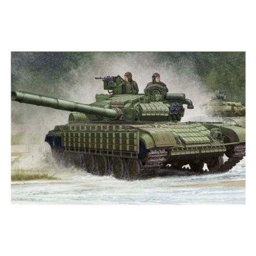 Maquette Char : Char Moyen Soviétique T-64bv Mod (1985)-Trumpeter