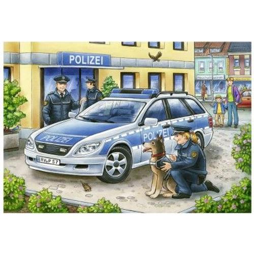 Puzzle 2 X 12 Pièces : Police Et Pompiers