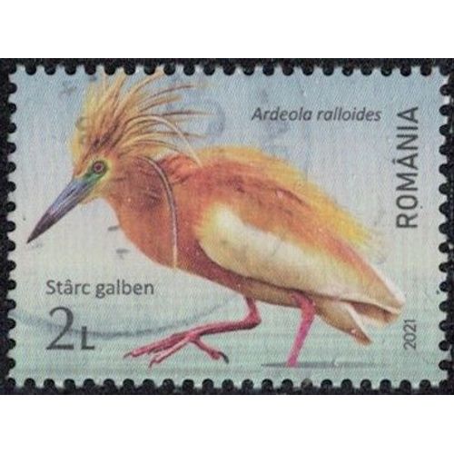 Roumanie 2021 Oblitéré Used Oiseau Ardeola Ralloides Crabier Chevelu Y&t Ro 6674 Su