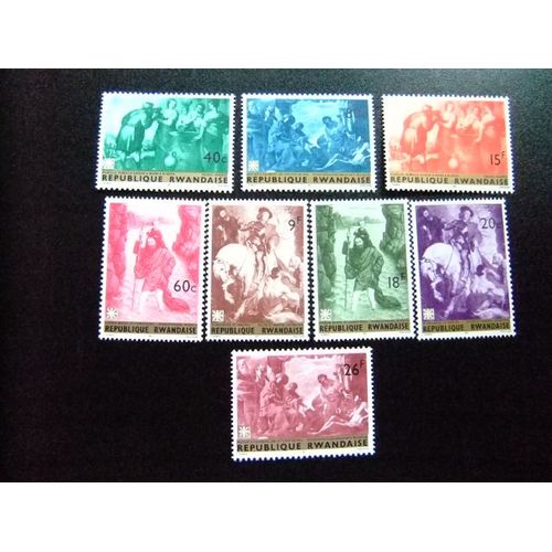 Republique Rwandaise - Rwanda - 1967 - Tableaux De Maîtres, Divers - Yvert & Tellier Nº 205 / 212 ** Mnh