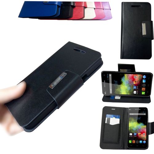 Housse Etui Coque Pochette Portefeuillepour Wiko Rainbow Noir By Foneconnect