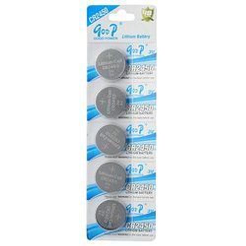 LOT DE 5 PILES LITHIUM CR2450