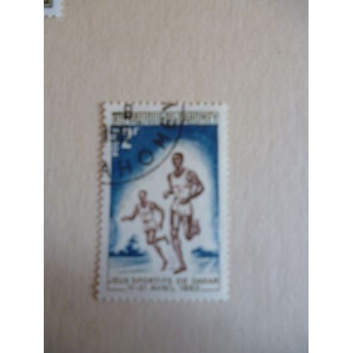 Timbre "Dahomey (Benin) : Jeux Sportifs De Dakar 1963 : Course :2f".