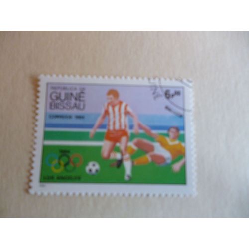 Timbre "Guiné Bissau :Jeux Olympiques De Los Angeles 1984 :Football".