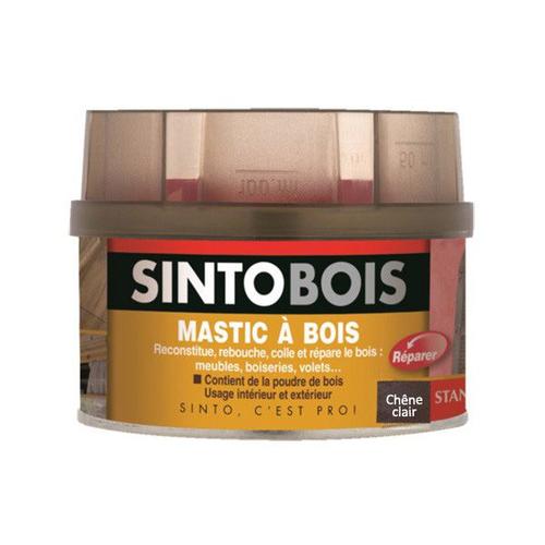 Mastic SINTOBOIS + Tube durcisseur SINTO - Chêne Clair - Boite 1 L - 23752