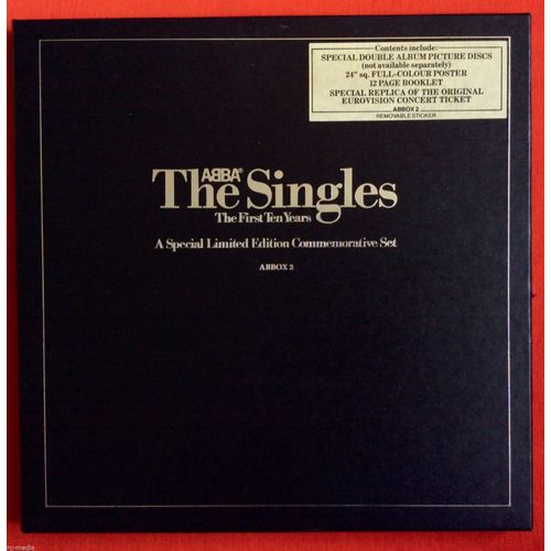 Coffret Abba The Singles The First Ten Years A Spcial Limited Edition Commemorative Set 