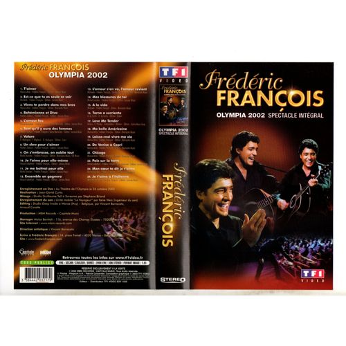 Frédéric François, Olympia 2002 - L'intégrale Du Spectacle