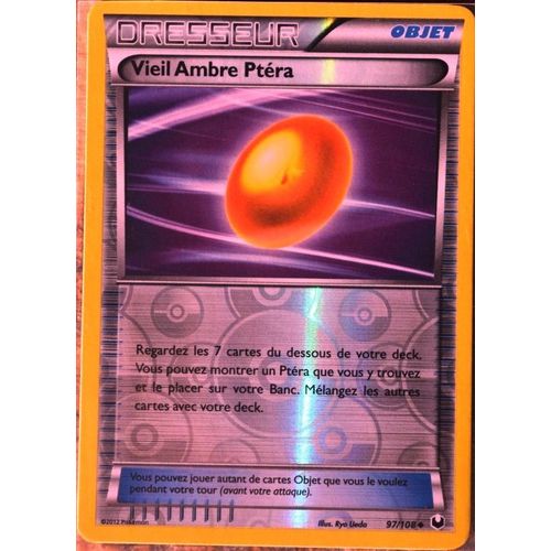 Carte Pokémon 97/108 Vieil Ambre Ptéra Explorateurs Obscurs Neuf Fr