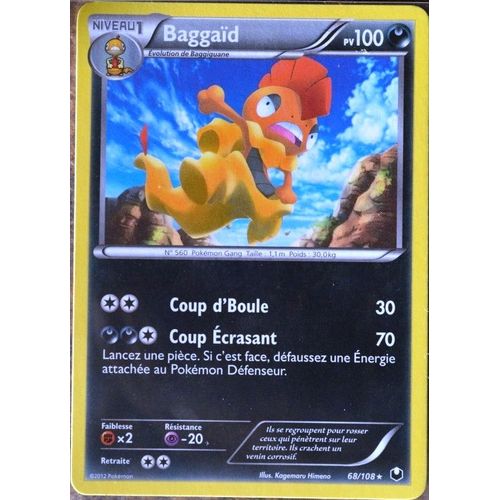 Carte Pokémon 68/108 Baggaïd Explorateurs Obscurs Neuf Fr