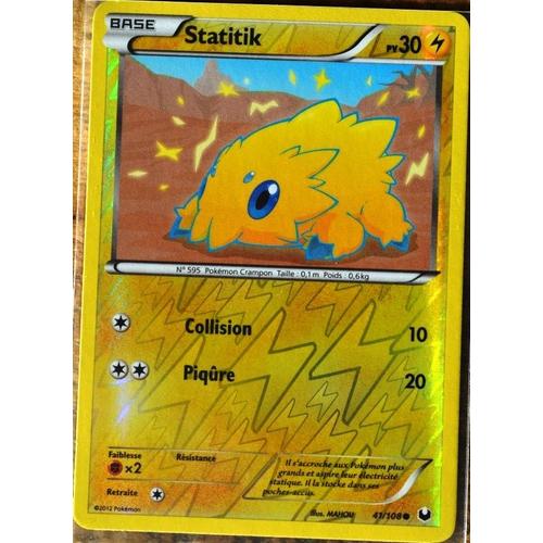 Carte Pokémon 41/108 Statitik Série Explorateurs Obscurs Neuf Fr