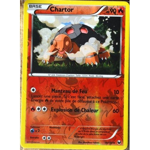 Carte Pokémon 18/108 Chartor Explorateurs Obscurs Neuf Fr