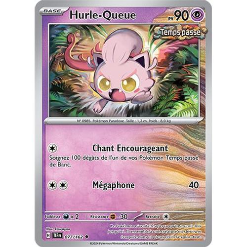 Carte Pokémon - Hurle-Queue - 077/162 - Ev5 Forces Temporelles Sous Sleeve - Choupine50 -