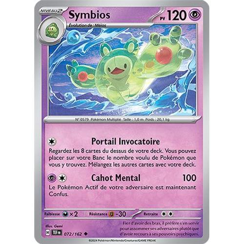 Carte Pokémon - Symbios - 072/162 - Ev5 Forces Temporelles Sous Sleeve - Choupine50 -
