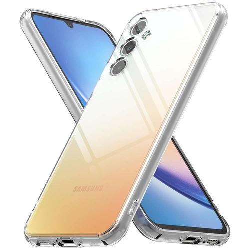 Coque Silicone Pour Samsung Galaxy A34 6.6" Gel Ultraslim Et Ajustement Parfait - Transparent