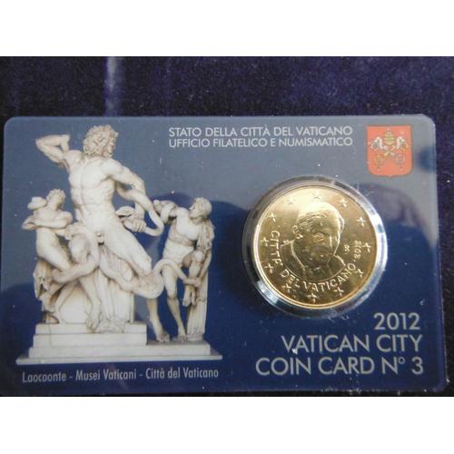 Coincard Pièce 50 Centimes Euro Vatican 2012