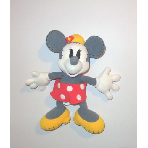 Minnie En Mode Retro L'ami De Mickey Peluche  Disneyland Paris 36cm