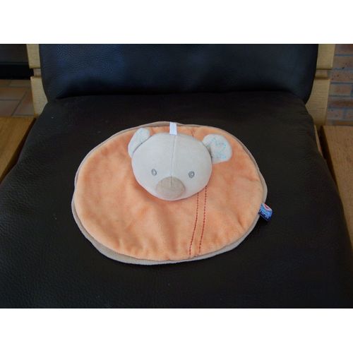 Doudou Koala Ours Sucre D'orge Orange Beige Creme