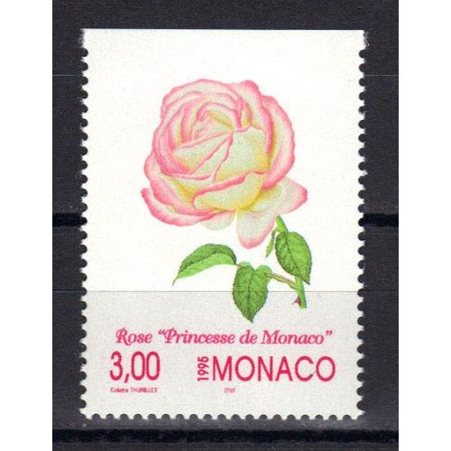 Monaco 1995 : Flore : Rose "Princesse De Monaco" - Timbre 3 F. Neuf **