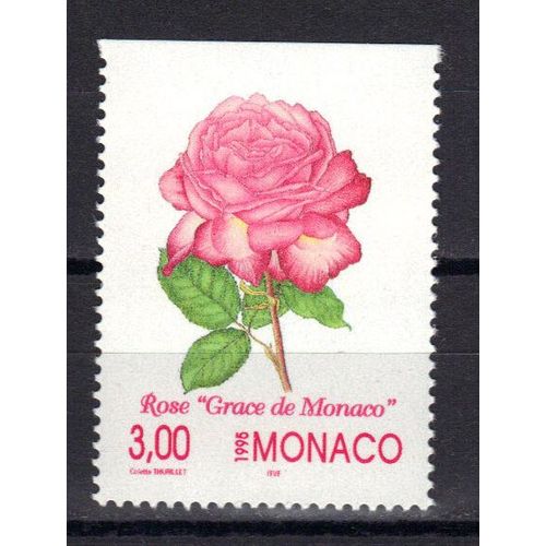 Monaco 1995 : Flore : Rose "Grace De Monaco" - Timbre 3 F. Neuf **