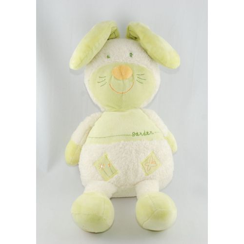 Sauthon Doudou Lapin Collection Garden Vert Blanc Papillon Fleur