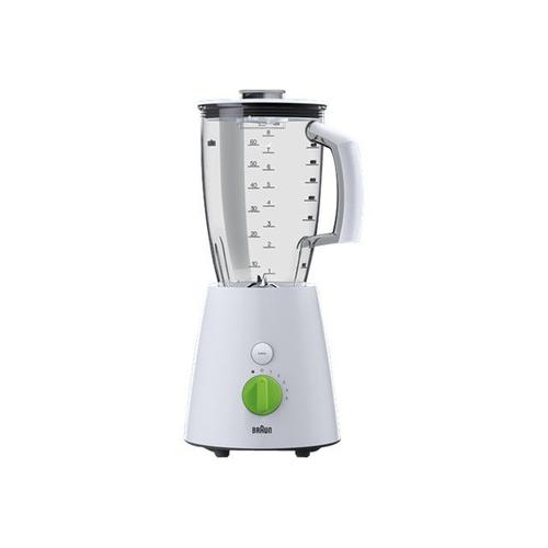 Braun Tribute Collection JB 3010 - Bol mixeur blender - 2 litres - 800 Watt - blanc/vert