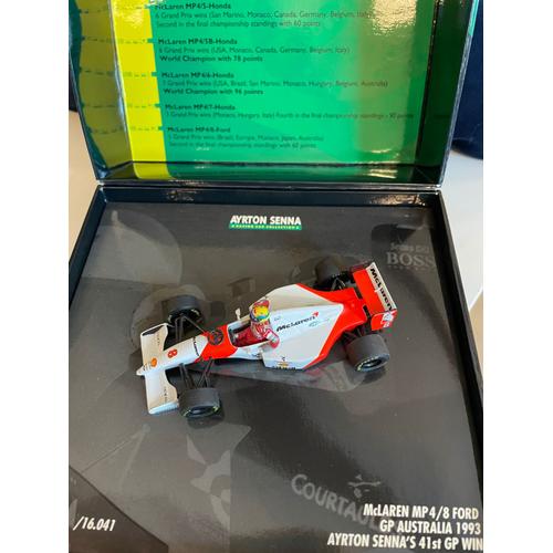 Minichamps 1/43 - Coffret The 41 Grand Prix Wins Celebration Of Ayrton Senna / Mclaren Mp4/8 Ford Gp Australia 1993 Édition Limitée