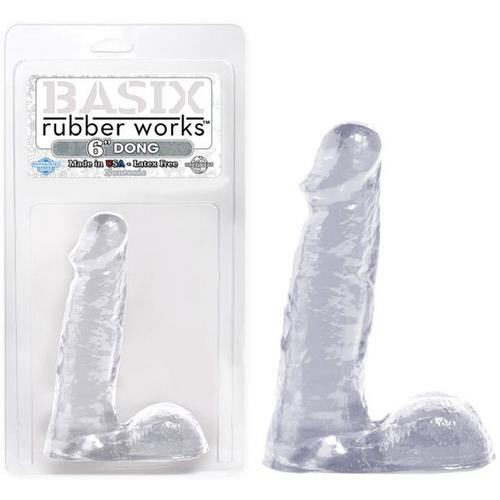 Gode Transparent Basix Rubber Works 15 Cm