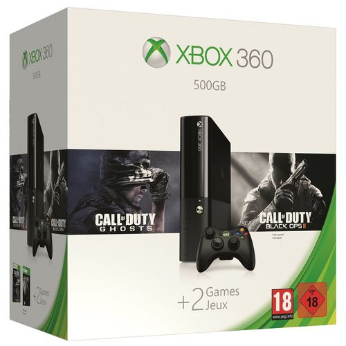 Pack Console Xbox 360 500 Go + Cod Ghosts + Black Ops 2