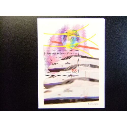 Guinea Ecuatorial 2000 - Ferrocariles De Mundo ( Ave Tren De Gran Velocidad ) Edifil Nº 274 ** Mnh