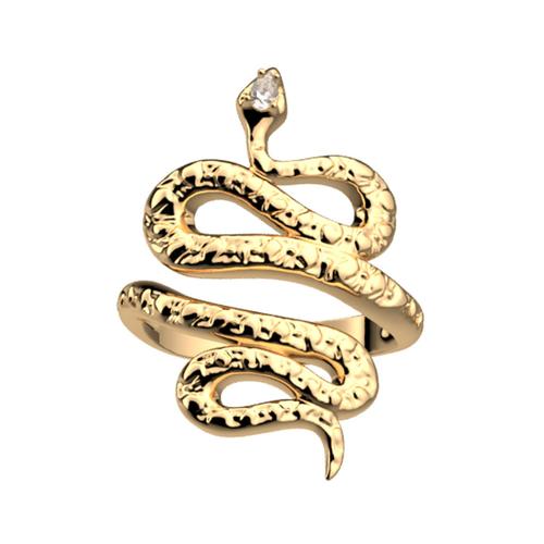 Bague Les Georgettes Serpent Dorée Collection Les Précieuses