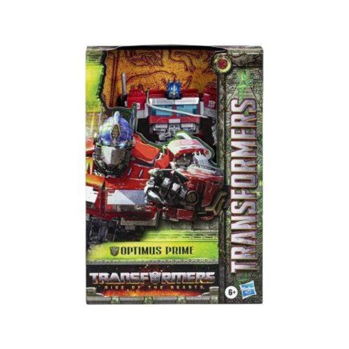 Coffret Transformers Rise Of Beasts : Optimus Prime 15 Cm - Robot Transformable En Camion En 20 Etapes + 1 Carte Offerte
