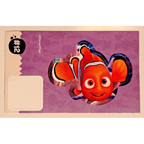 Sticker Album Disney Jouons, Rêvons Auchan 2024 N° 12 Nemo Poisson Clown