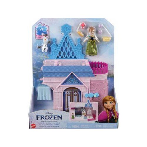 Coffret Chateau D'anna Transformable 28 Cm + 2 Figurines - Poupée - Set Reine Des Neiges + 1 Carte Offerte