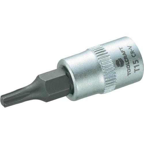 Douille de 6,3 mm (1/4") avec embout Torx T15 de 37 mm TOOLCRAFT