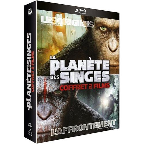 La Planète Des Singes : Les Origines + La Planète Des Singes : L'affrontement - Blu-Ray
