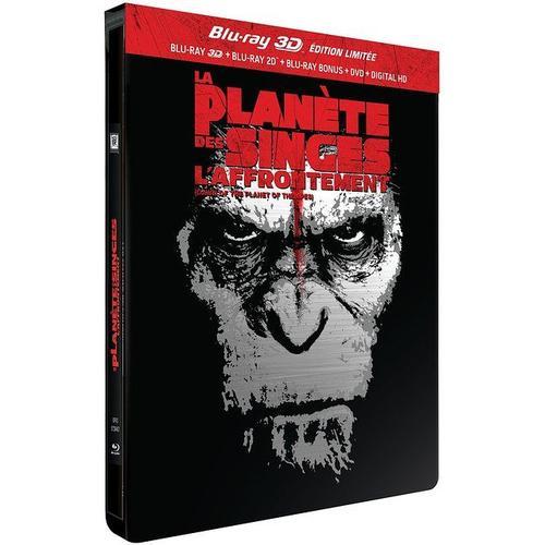 La Planète Des Singes : L'affrontement - Combo Blu-Ray 3d + Blu-Ray + Dvd - Édition Limitée Boîtier Steelbook