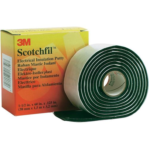 Ruban adhésif en caoutchouc 3M Scotchfil 1.5m x 38mm noir