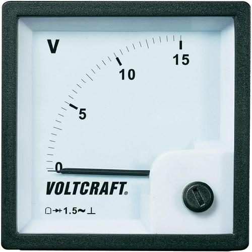 Compteur analogique encastrable bobine Voltcraft AM-72x72/15V