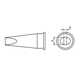 Panne de fer à souder 3,2mm Weller LHT-C
