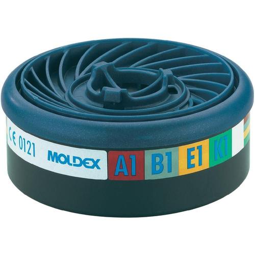 Filtres à gaz pour masque respiratoire x10 Easylock niveau de protection: A1B1E1 Moldex 940001