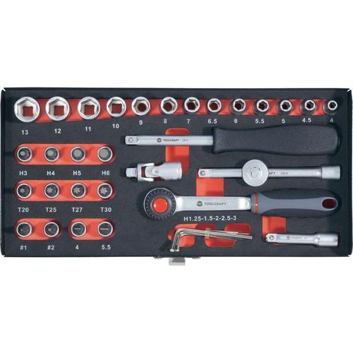 Coffret de vissage 6,3 mm (1/4") 36 pièces Toolcraft