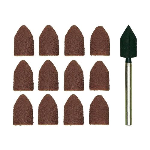 Set de 10 brosses abrasive granulation K80/K150 13 x 9mm Proxxon Micromot