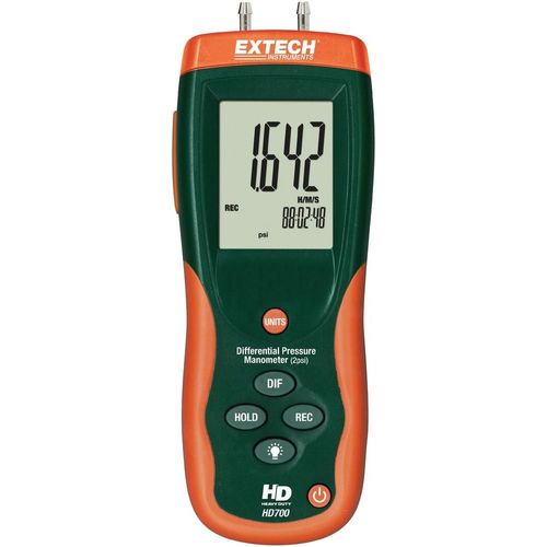 Manomètre de pression différentielle Extech HD-700