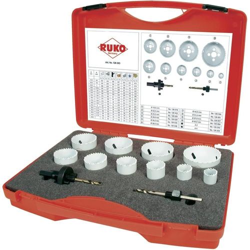 Jeu de scies cloches bimétal HSS-Co8 12 pcs RUKO 126303