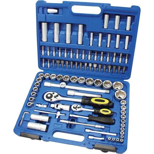 Coffret vissage avec douilles 6.3 mm (1/4") et 12.5 mm (1.2") 94 pcs Brüder Mannesmann