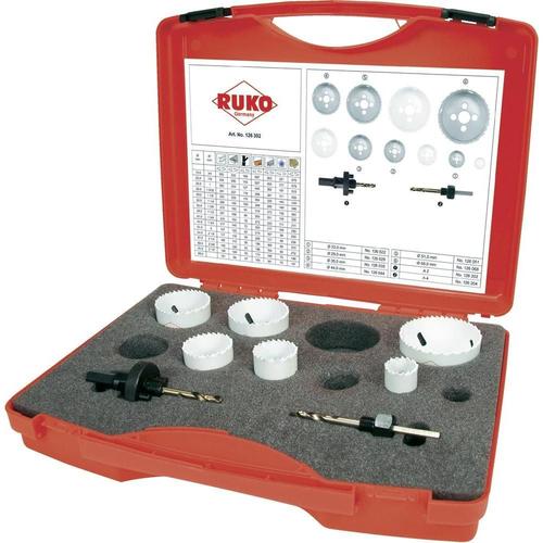 Coffret de 8 scies HSS-Co8 bimétal RUKO