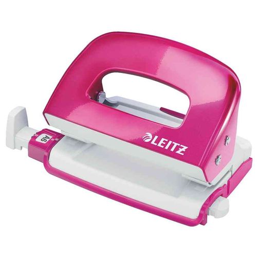 Leitz Wow 50601023 Mini-Perforateur En Métal Rose