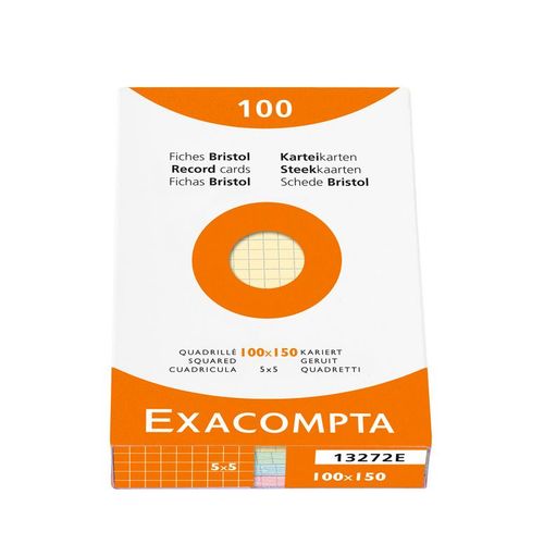 Exacompta Etui 100 F.Bristol Ass.100/150 5x5