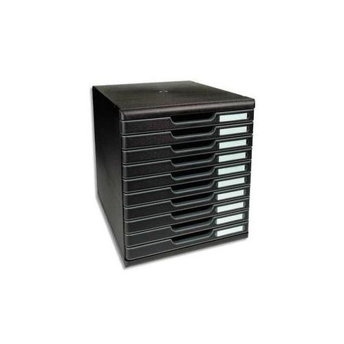 Exacompta Module De Classement 10 Tiroirs Format A4+ 28,8 X 32 X 35 Cm  Noir